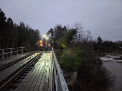 Radan kunnossapitoa.