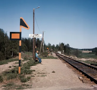 Ali-Vekkosken seisake 1976, kuvaaja Reino Kalliomäki.