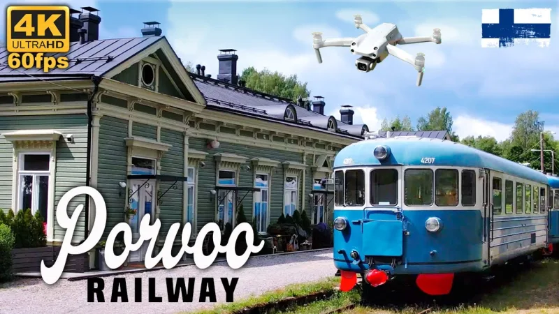 Lättähattu 🇫🇮 Porvoo Old Train Station | Drone video 4K